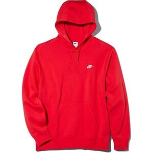 Nike Men's Vibrant Red Pullover Hoodie